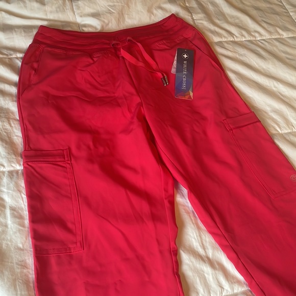 White Cross Fit Scrub Pants - Picture 3 of 3